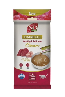 N&D QUINOA HAIRBALL TEČNA POSLASTICA PILETINA LOSOS 1kom 15g