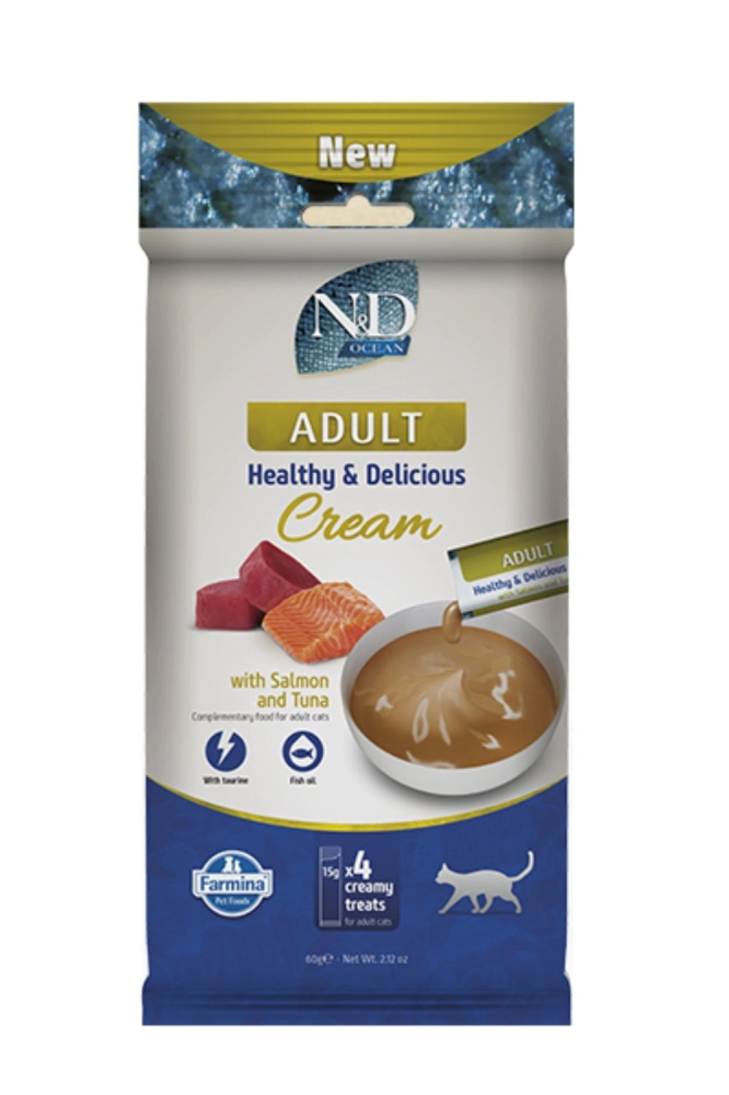 N&D OCEAN TEČNA POSLASTICA TUNA LOSOS 1kom 15g