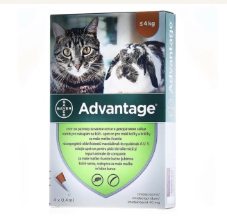 ADVANTAGE ZA MAČKE DO 4kg 1kom