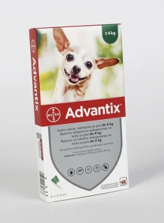 ADVANTIX ZA PSE DO 4kg 1kom
