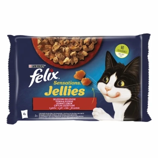 FELIX SENSATIONS GOVEDINA PILETINA U ŽELEU 4x85g