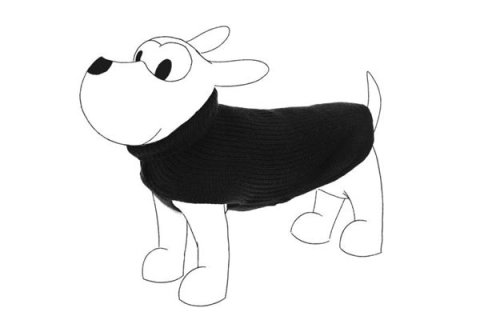 FERRIBIELLA DŽEMPER CRNI 80cm