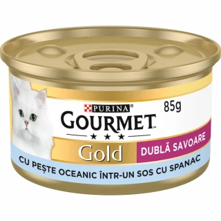 GOURMET GOLD MORSKA RIBA SA SPANAĆEM U UMAKU 85g