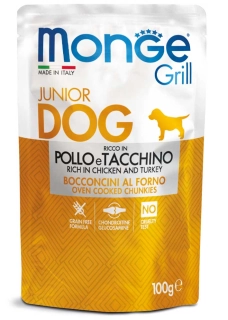 MONGE GRILL PUPPY PILETINA ĆURKA 100g