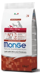 MONGE MINI ADULT JAGNJETINA 800g