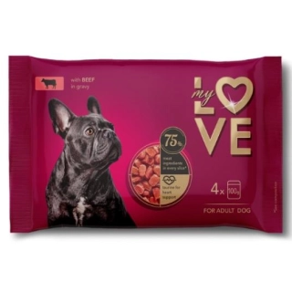 MY LOVE GOVEDINA U SOSU 4x100g