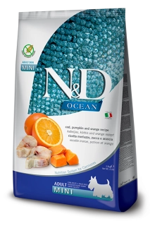 N&D OCEAN MINI ADULT BUNDEVA BAKALAR 800g