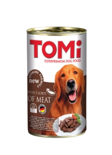 TOMI 5 VRSTA MESA ZA PSE 1200g